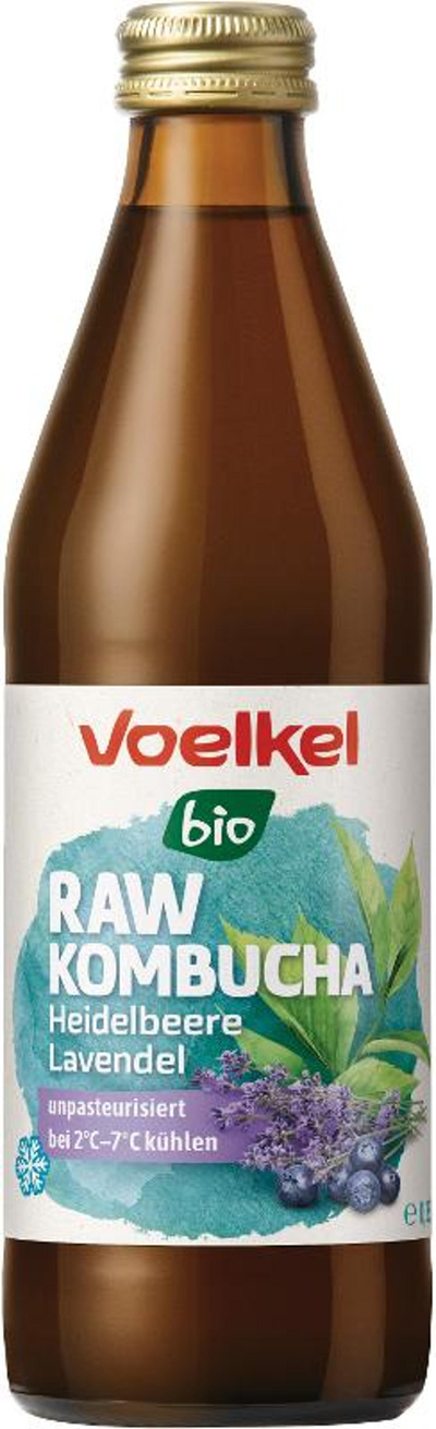 Produktfoto zu RAW Kombucha Heidelbeere Lavendel (kühlpflichtig)