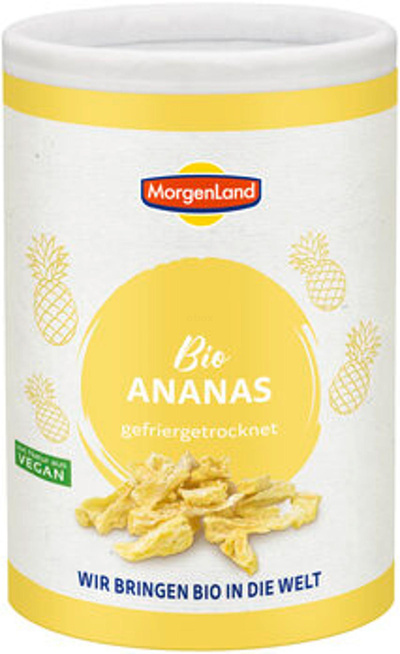 Produktfoto zu Ananas gefriergetrocknet (Papierdose)