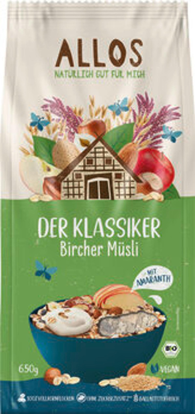 Produktfoto zu Hof-Müsli Bircher 650g
