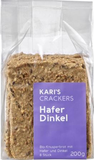 Produktfoto zu Kari's Knekkebröd Hafer_Dinkel (Knäckebrot)