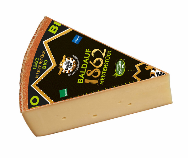 Halber Käselaib vom Allgäuer Bärlauchkäse von Baldauf