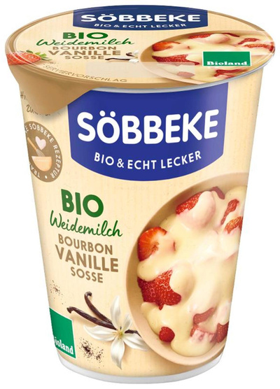 Produktfoto zu Bourbon Vanille Soße mit Sahne 200g