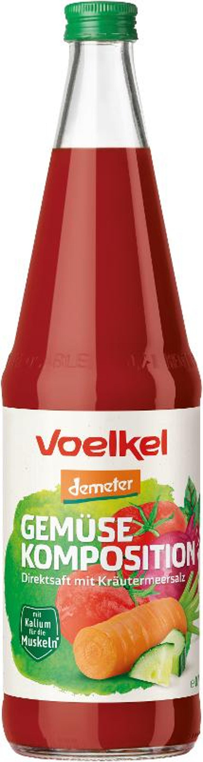 Produktfoto zu Gemüse-Komposition - Direktsaft mit Meersalz, 0,7l