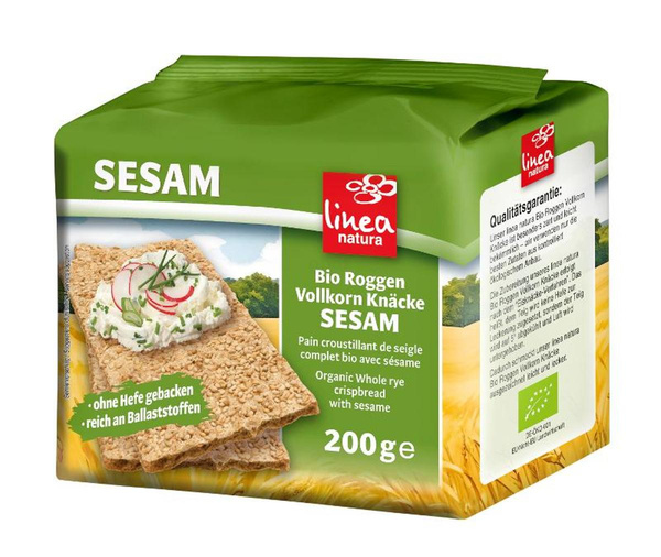 Produktfoto zu Sesam Vollkorn-Knäckebrot 200g