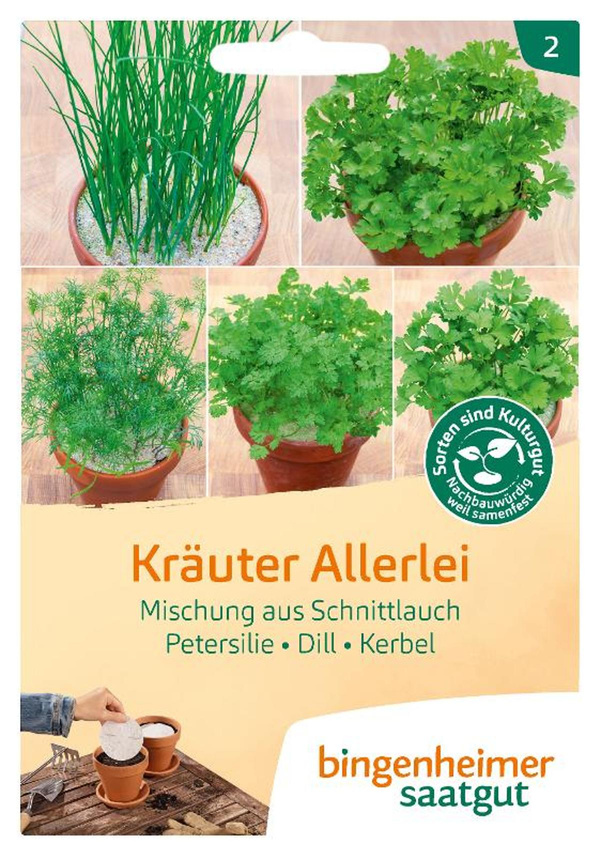 Produktfoto zu Saatgut Kräuter Allerlei- Küchenkräuter