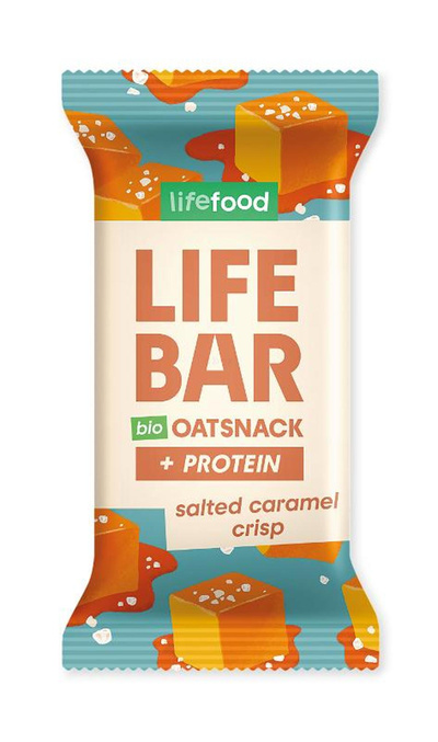 Produktfoto zu Lifebar Oatsnack+Protein Salted Caramel Crisp