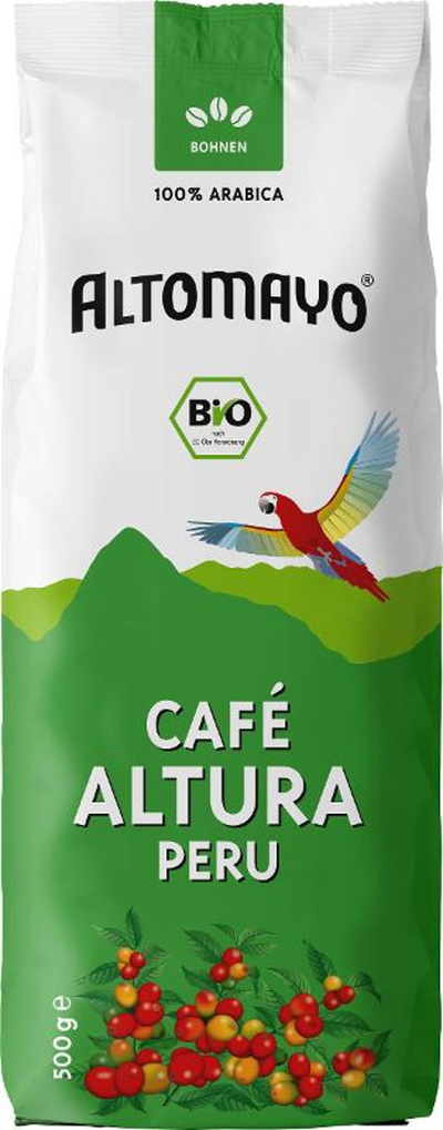 Produktfoto zu Caf‚ Altura Peru, Bohnen Kaffee 500g