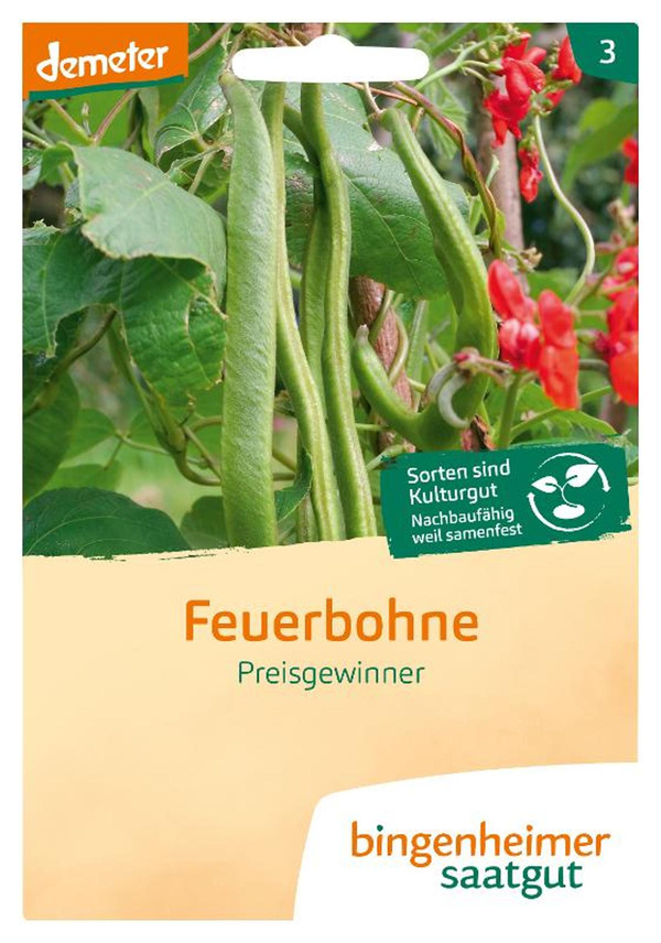 Produktfoto zu Saatgut Feuerbohne Preisgewinner