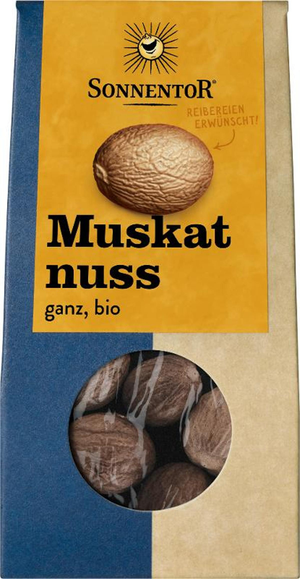 Produktfoto zu Muskatnüsse ganz bio 25g