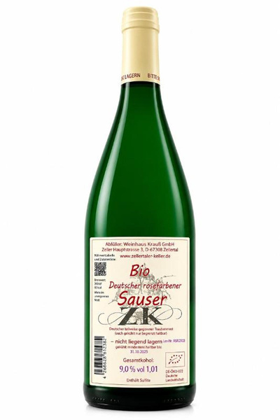 Produktfoto zu rosefarbener Sauser  9% vol, stehend !