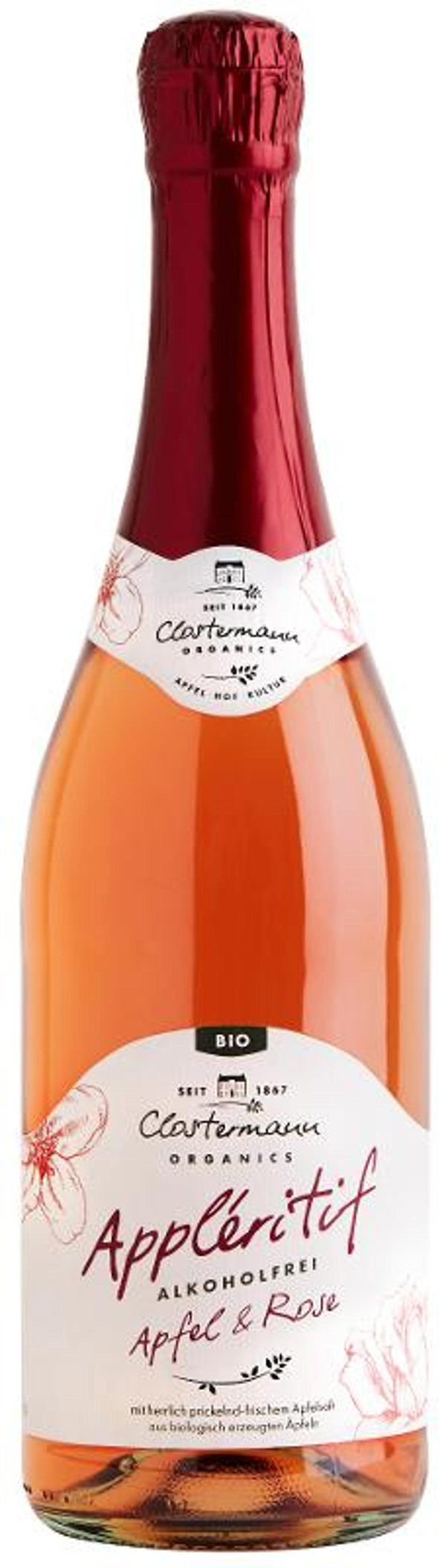 Produktfoto zu Appléritif Apfel & Rose, alkoholfrei  0,75l
