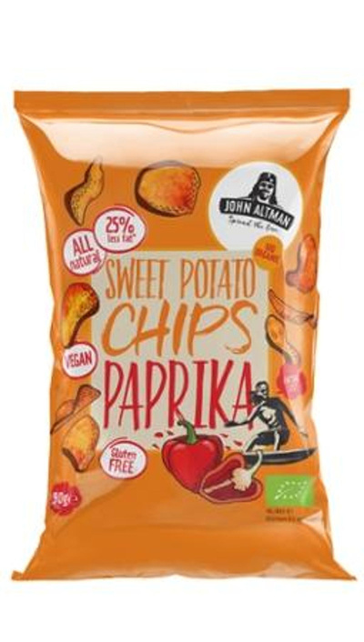 Produktfoto zu Sweet Potato Chips Paprika, Süßkartoffelchips 90g