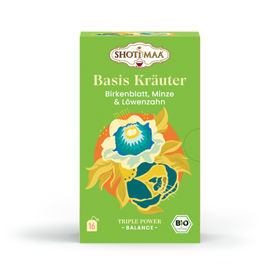 Produktfoto zu Basis Kräuter - Birkenblatt, Minze & Löwenzahn Tee