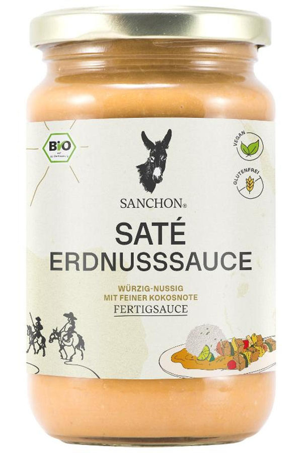 Produktfoto zu Erdnusssauce Sate - Würzig-Nussig 340g