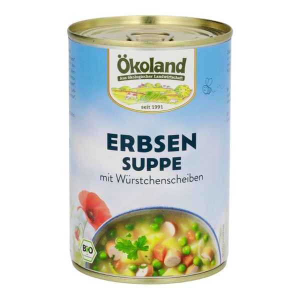 Produktfoto zu Erbsensuppe (Dose) mit Wurstscheiben 400g