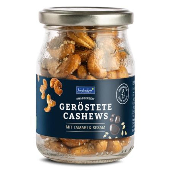 Produktfoto zu b*Cashews Tamari Sesam im Pfandglas