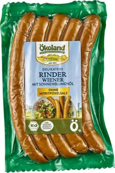 Produktfoto zu Delikatess Rinder-Wiener (5 Stück) 200g