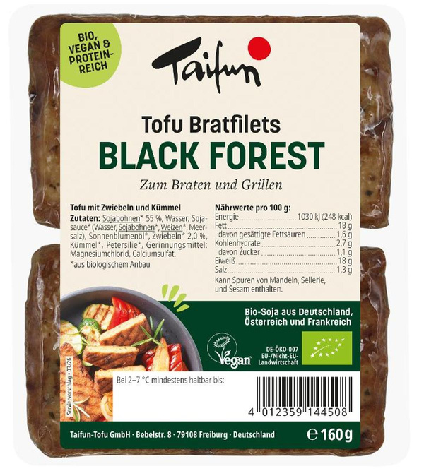 Produktfoto zu Tofu Bratfilets Black Forest (2 Stück)