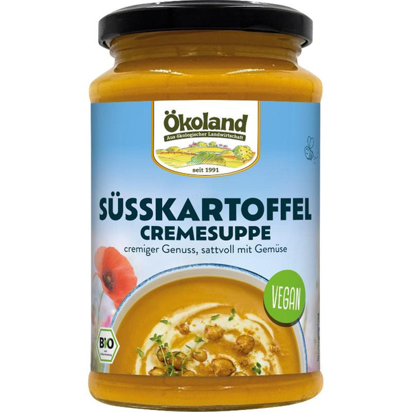 Produktfoto zu Süßkartoffel Cremesuppe, vegan  (Glas) 380ml