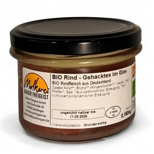 Produktfoto zu Gehacktes im Glas 150g