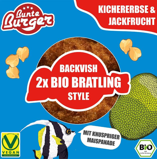 Produktfoto zu Burger Backvish Style Jackfruit & Chickpea (2x90g)