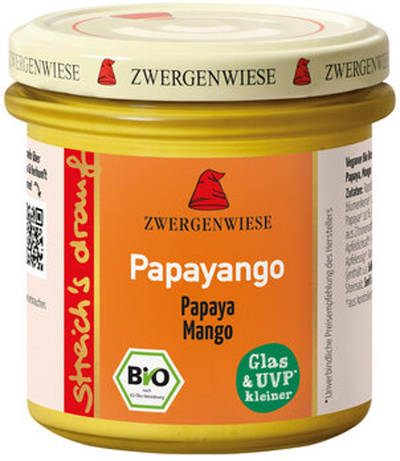 Produktfoto zu streichs drauf - Aufstrich Papayango 135g