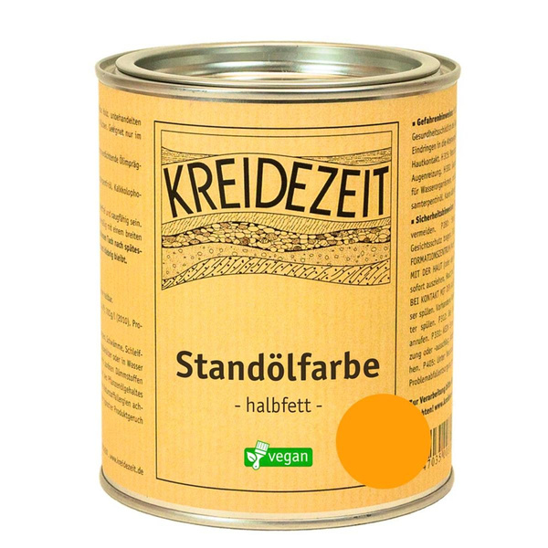 Produktfoto zu Standölfarbe halbfett 0,75l -orange-