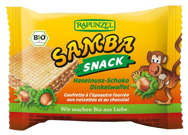 Produktfoto zu Samba Snack, Haselnuss-Schoko Schnitte 25g