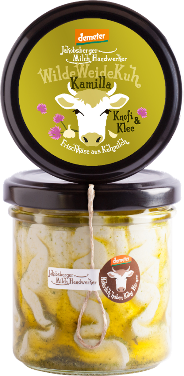 Produktfoto zu Kamilla Frischkäse Knofi_Klee