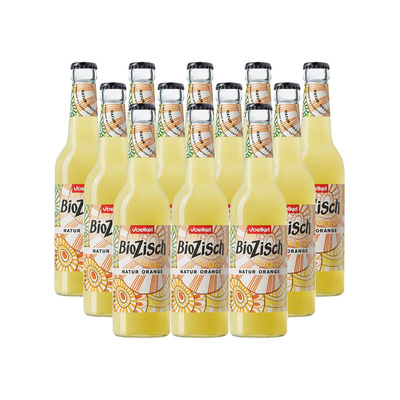 Produktfoto zu BioZisch Natur Orange  Kiste 12 x 0,33l