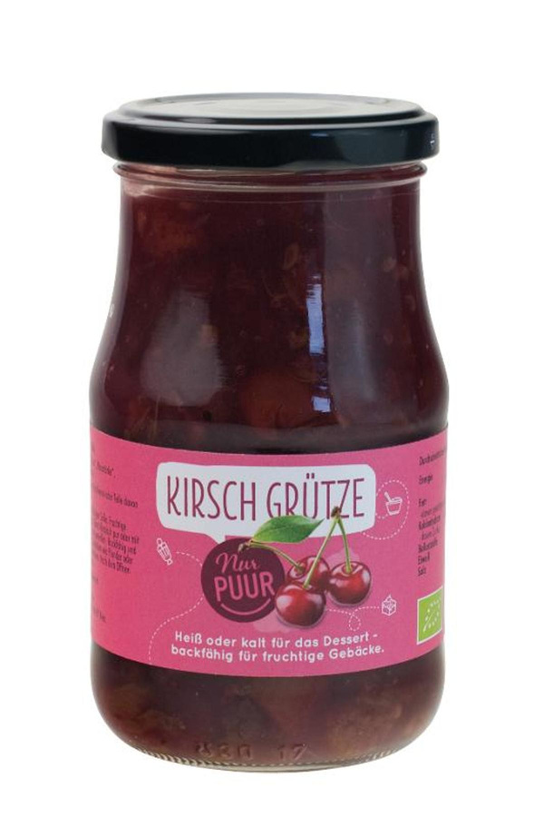 Produktfoto zu Kirsch Grütze 350g Glas