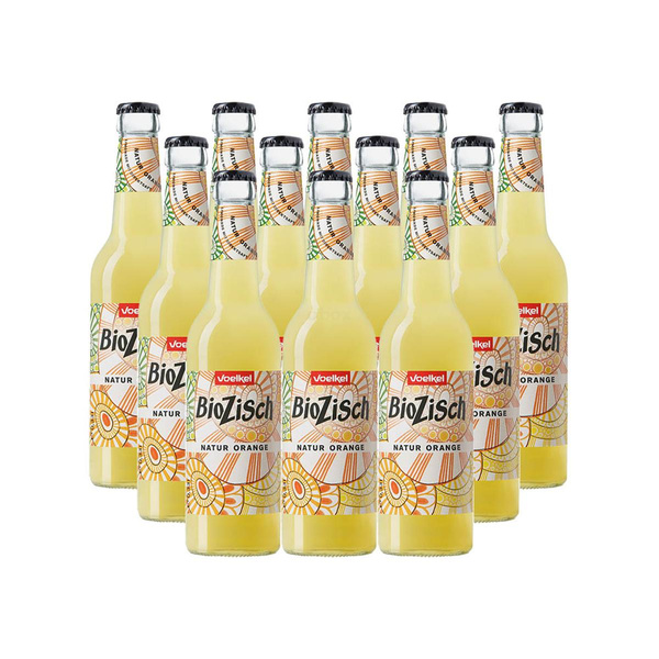 Produktfoto zu BioZisch Natur Orange  Kiste 12 x 0,33l