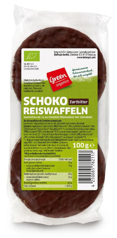 Produktfoto zu Schoko Reiswaffeln Zartbitter