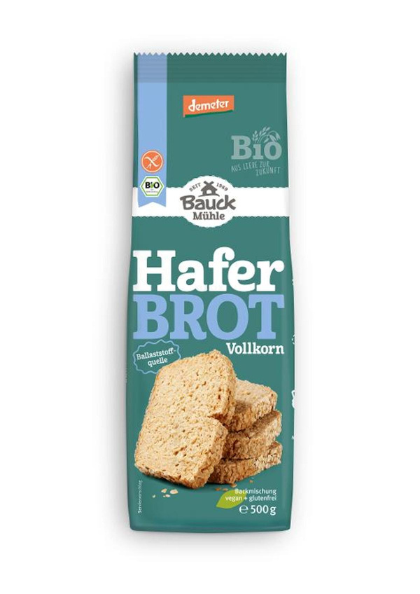 Produktfoto zu Haferbrot Backmischung, glutenfrei 500g