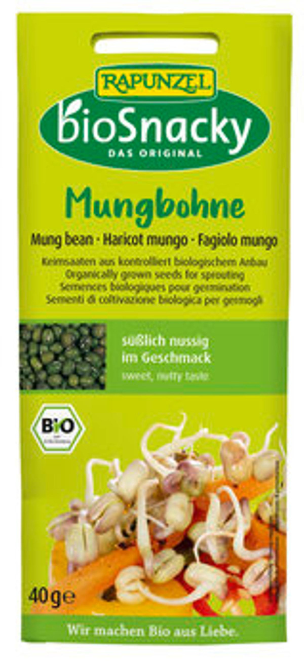 Produktfoto zu Keimsaat Mungbohne bioSnacky 40g