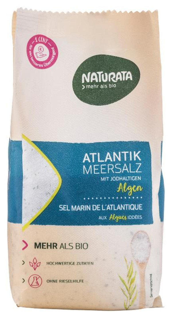 Produktfoto zu Meersalz mit jodhaltigen Algen 500g