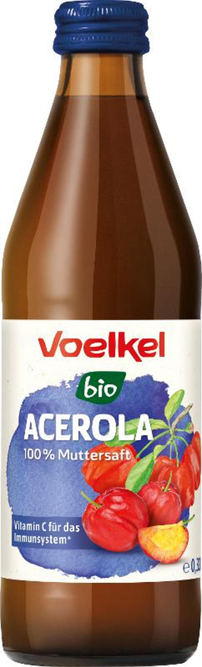 Produktfoto zu Acerola pur - Muttersaft, 0,33l