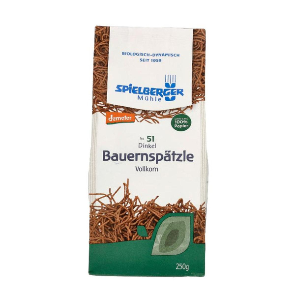 Produktfoto zu Dinkel Voolkorn Schwäbische Bauernspätzle  250g