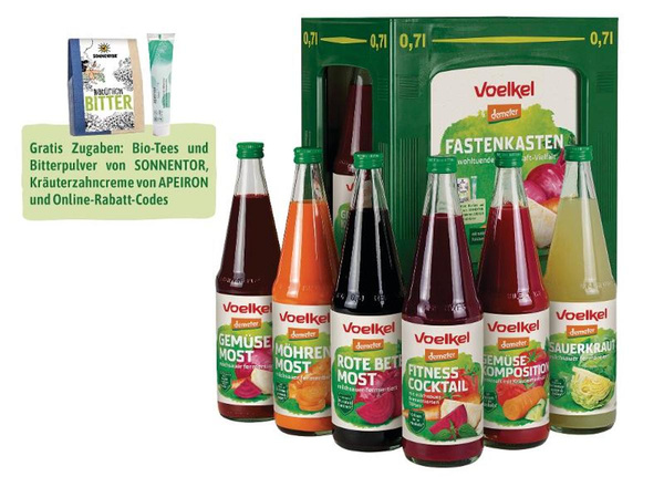 Produktfoto zu Fastenkasten 6 x 0,75l