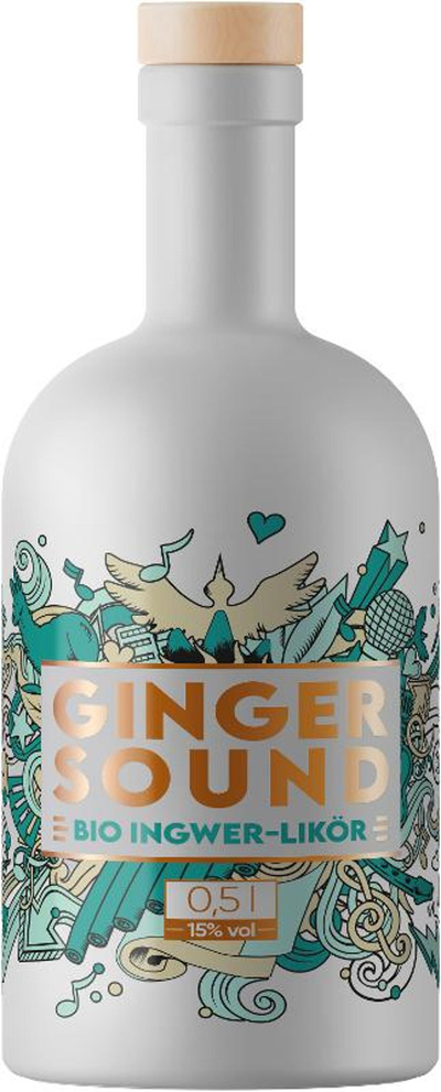 Produktfoto zu Ginger Sound - Ingwer-Likör 15% vol.
