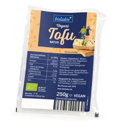 Produktfoto zu b*Tofu natur, vakuum 250g