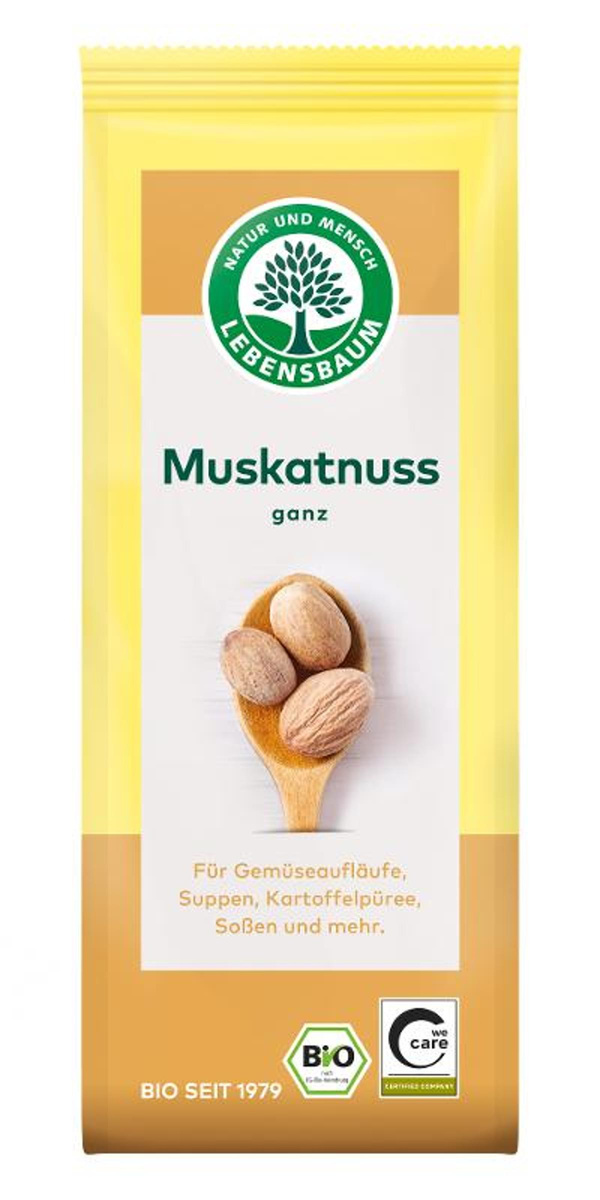 Produktfoto zu Muskatnuss ganz 3 Stk.