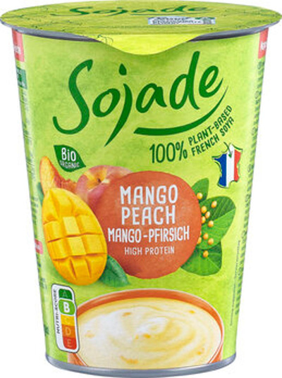Produktfoto zu Soja Joghurt Mango-Pfirsich 400g