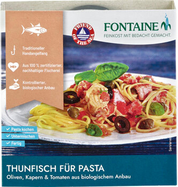 Produktfoto zu Thunfisch für Pasta mit Oliven, Kapern, Tomate 200g