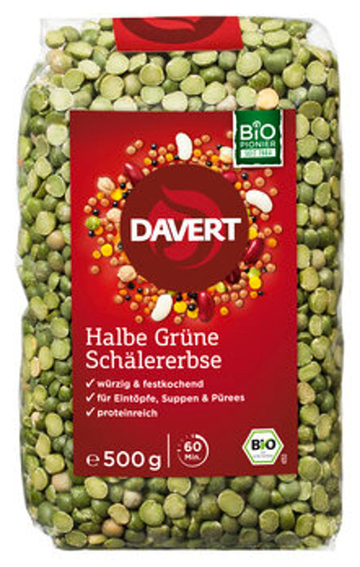 Produktfoto zu Halbe Erbsen 500g