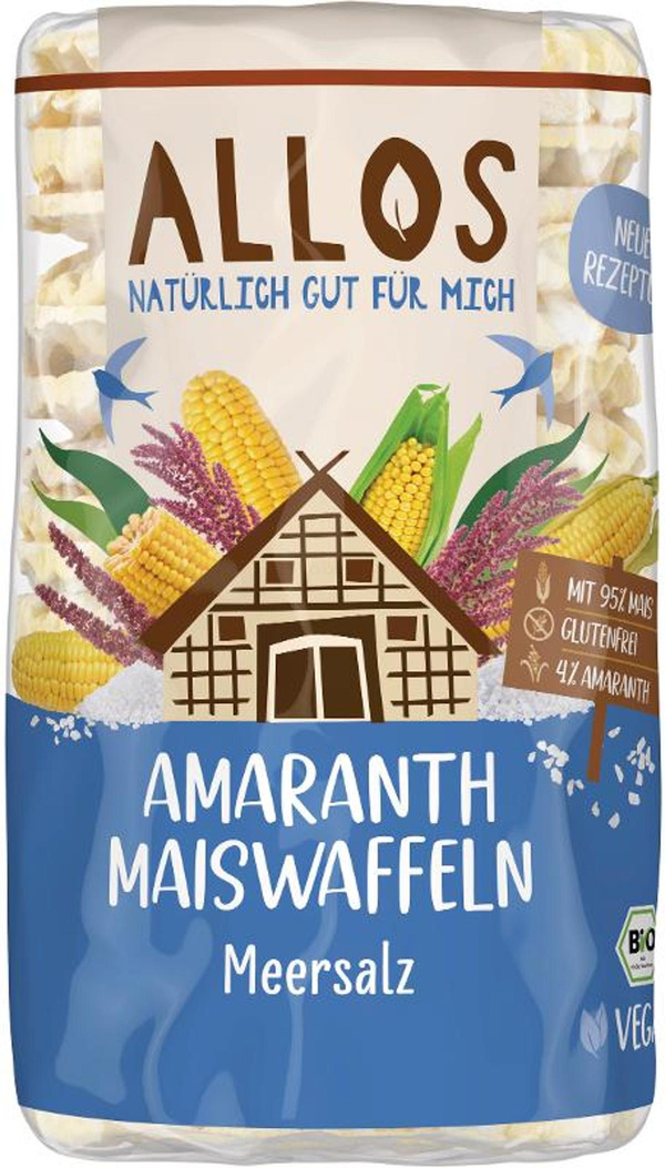 Produktfoto zu Amaranth Maiswaffeln Meersalz 100g