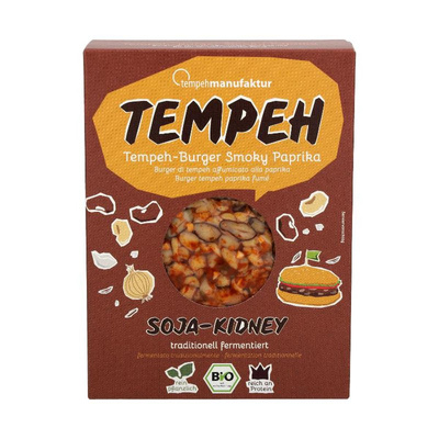 Produktfoto zu Tempeh-Burger - Smoky Paprika, Soja-Kidney