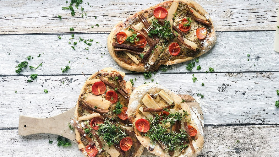 Rezeptbild für Herzhafte Schwarzwurzel-Pizza