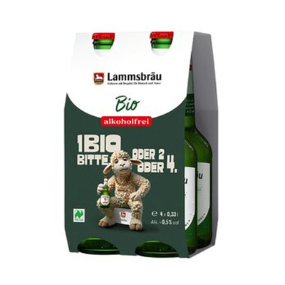 Produktfoto zu Lammsbräu Bio alkoholfrei 4-Pack