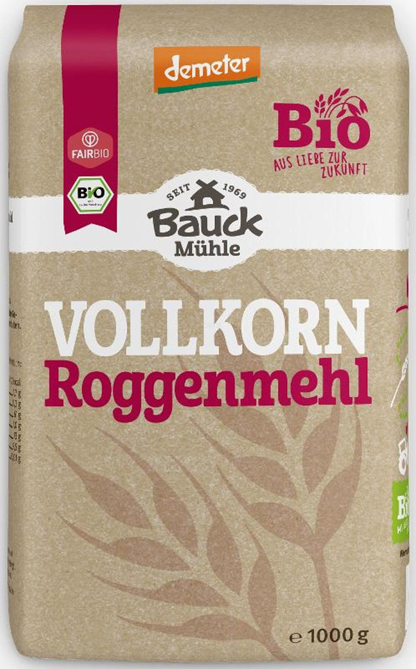 Produktfoto zu Roggenmehl Vollkorn, Demeter